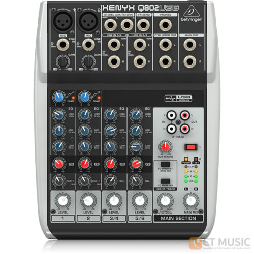 Behringer Q1002USB ミキサー 本体と付属品 Q1002USB XENYX - 製品一覧 - ベリンガー公式ホームページ