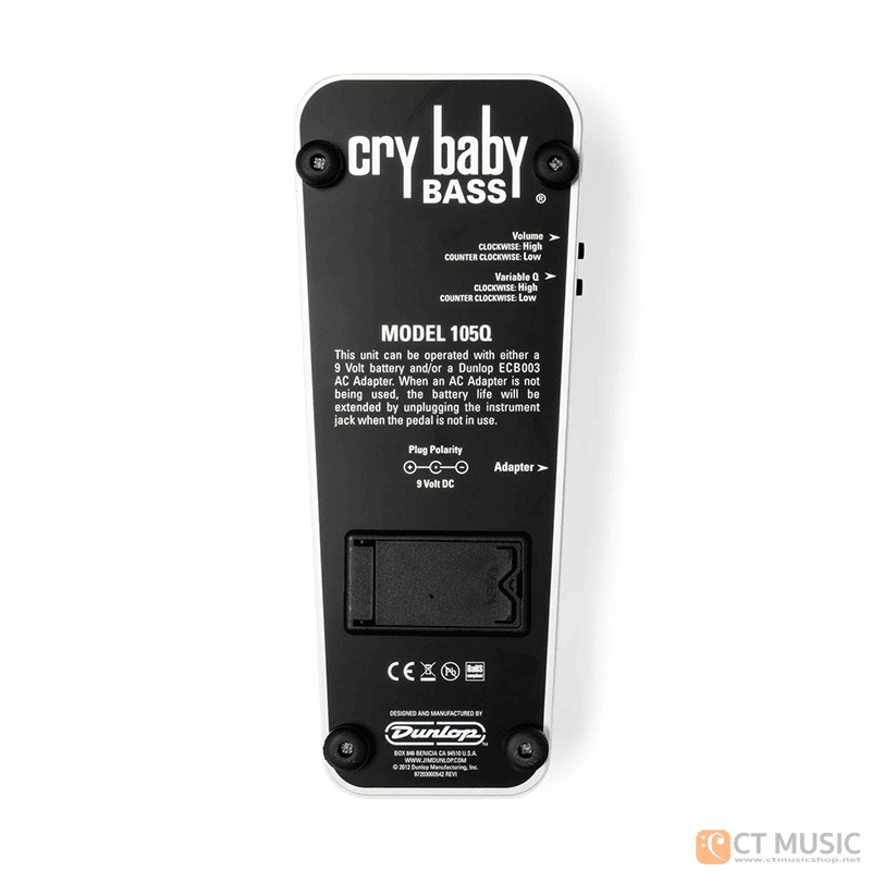 Jim Dunlop　Bass crybaby GCB-100 Dunlop GCB100 Bass Cry Baby Wah | Reverb Canada