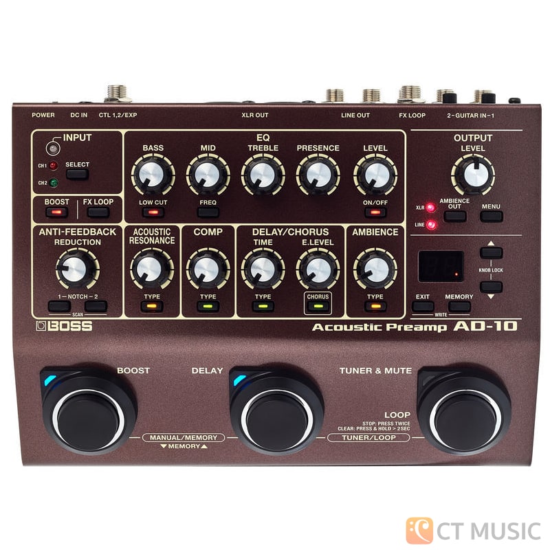 เอฟเฟคกีต้าร์ Boss AD-10 Acoustic Preamp