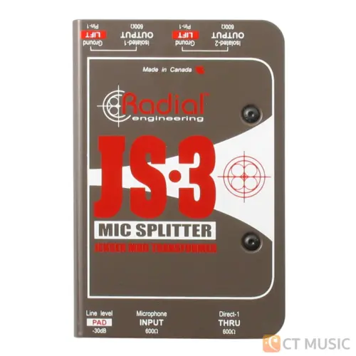 Radial ProMS2 Microphone Spliter สต็อกแน่น พร้อมส่ง - CT Music Radial ProMS2 Microphone Spliter สต็อกแน่น พร้อมส่ง - CT Music