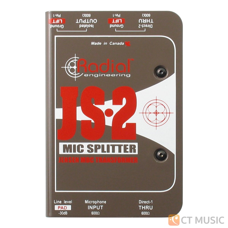 Radial JS2 Microphone Spliter สต็อกแน่น พร้อมส่ง - CT Music
