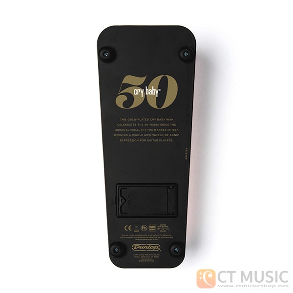 Jim Dunlop GCB95G 50th Anniversary Gold Cry Baby Wah สต็อก