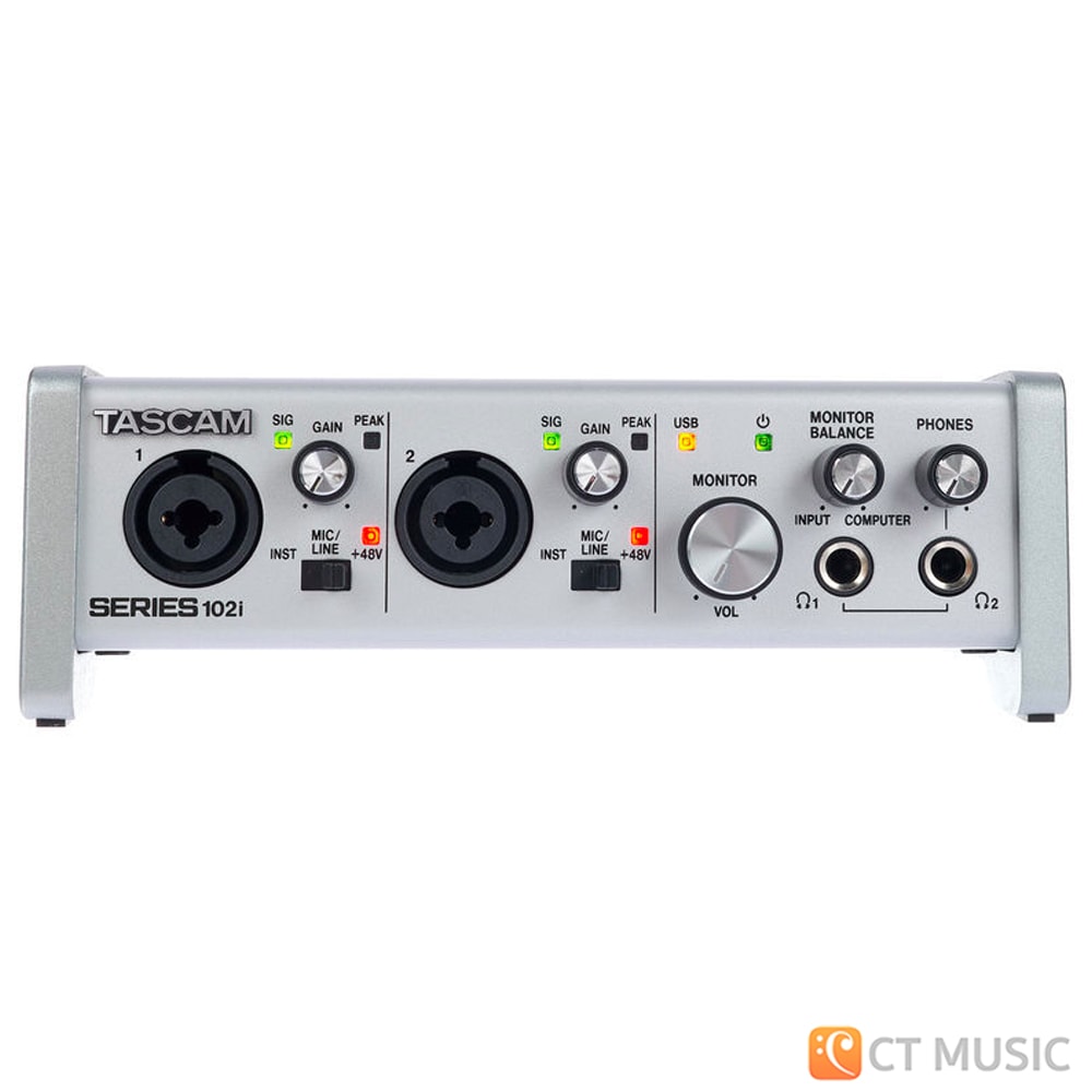 【美品・ソフト未登録】TASCAM SERIES 102i SERIES 102i | 10-IN/2-OUT USB Audio/MIDI Interface | TASCAM