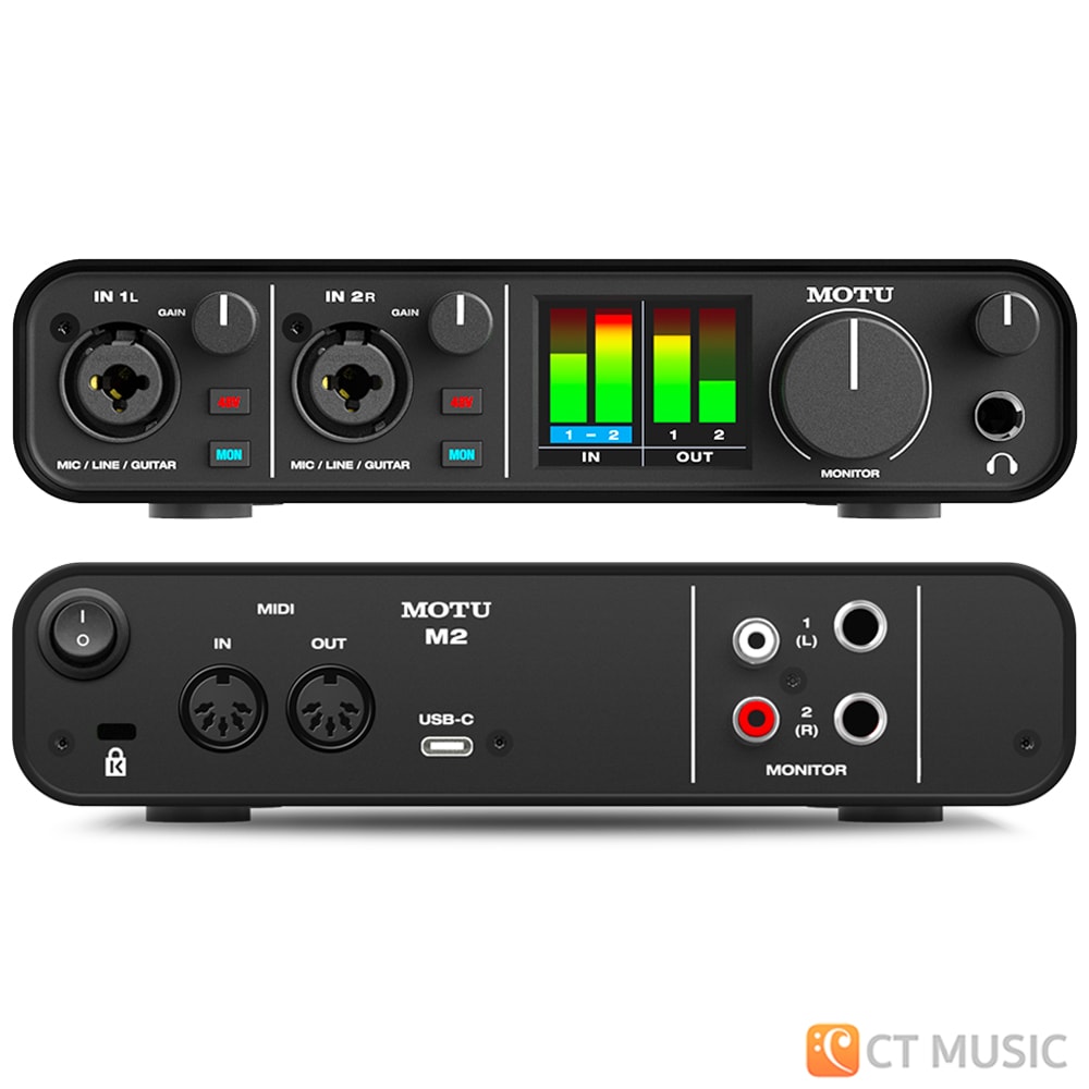 MOTU M2 2×2 USB-C Audio Interface สต็อกแน่น พร้อมส่ง - CT Music