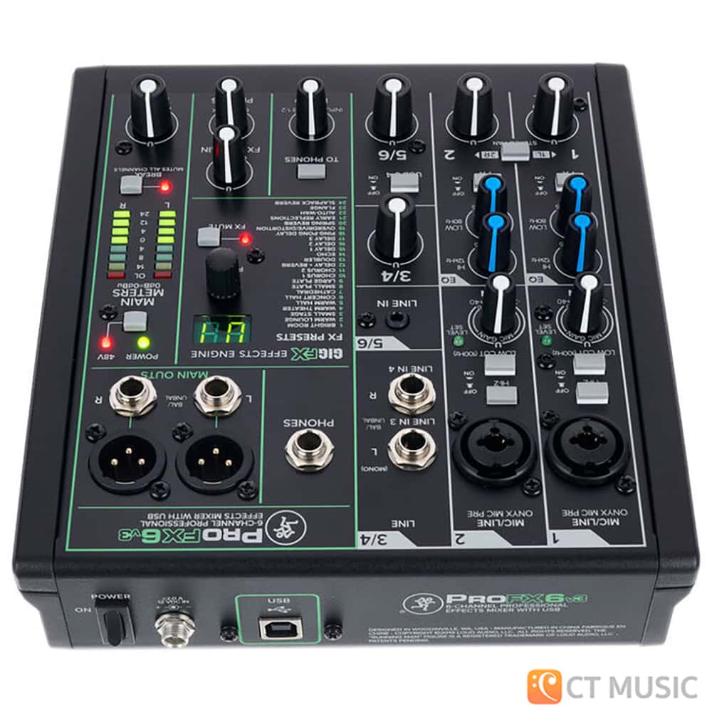 Mackie ProFX6v3 สต็อกแน่น หน้าร้านพร้อมลอง - CT Music