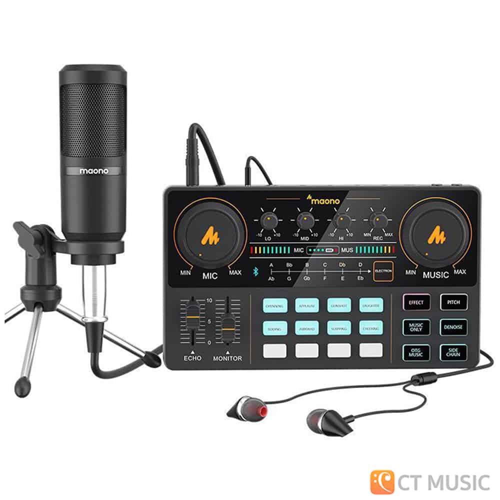 DJ機材 MAONO MAONOCASTER LITE (AU-AM200-S6) MAONO Audio Interface, Maonocaster Mixer Podcast Equipment