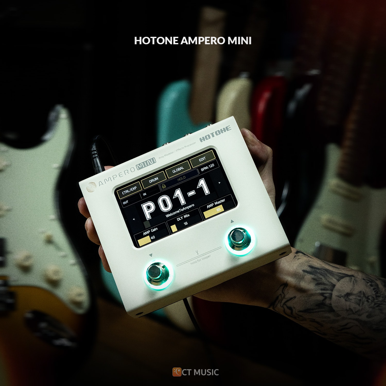 Hotone Ampero Mini digital effects processor - CT Music Hotone Ampero Mini digital effects processor - CT Music