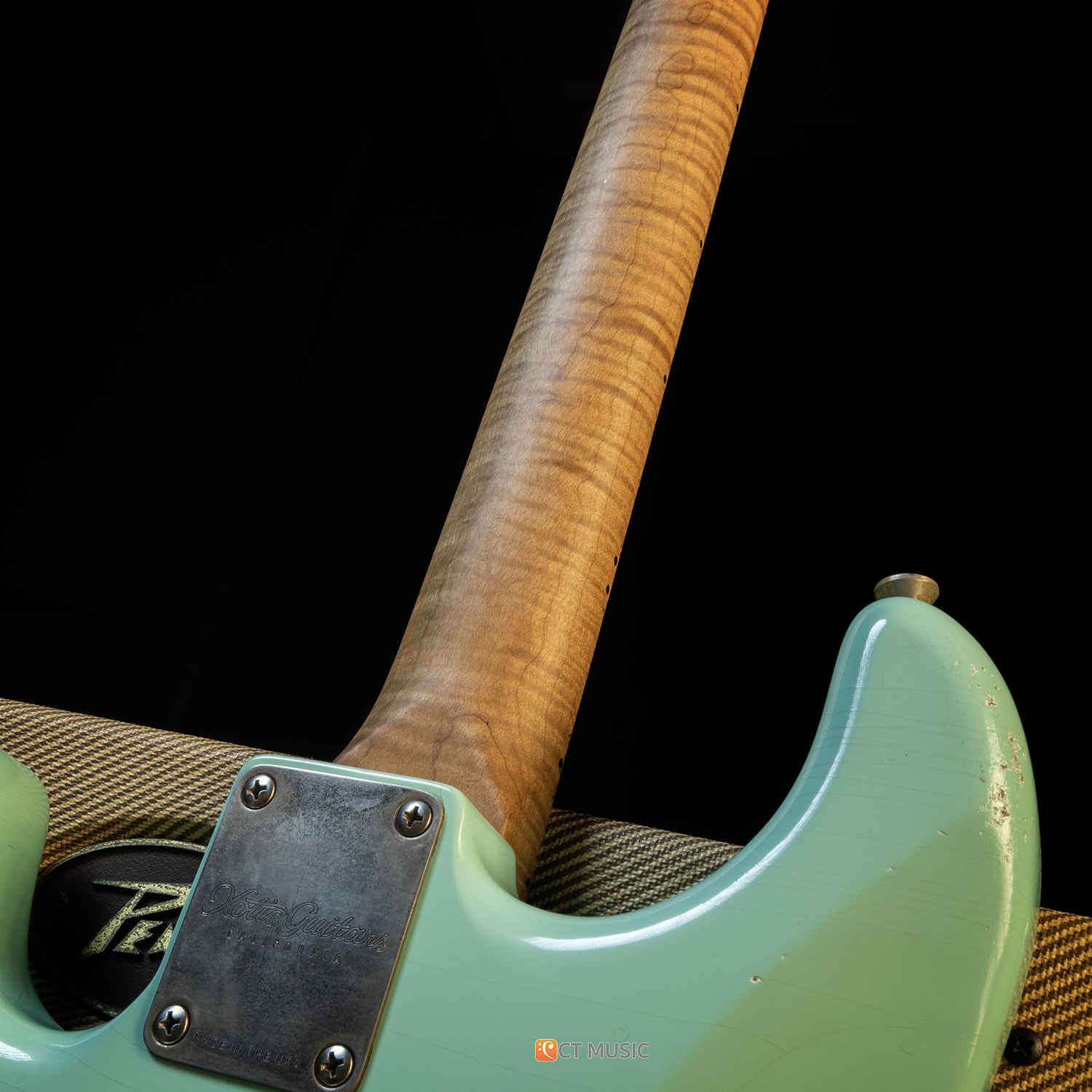 ギター Xotic XSC-2 Sea Foam Green heavy Aged Xotic / XSC-2 Heavy Aged Alder Seafoam Green Reverse Head