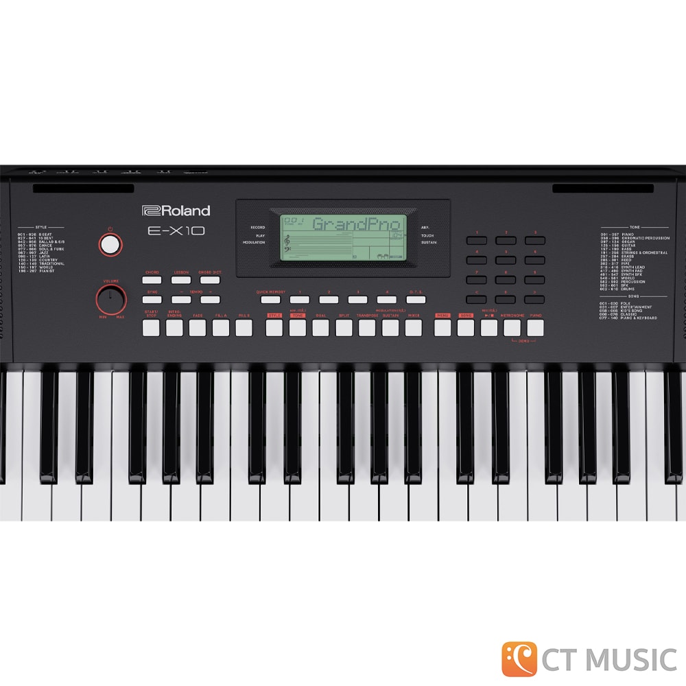 【新品未開封】Roland E-X10 Arranger Keyboard e-x10_top_gal.jpg