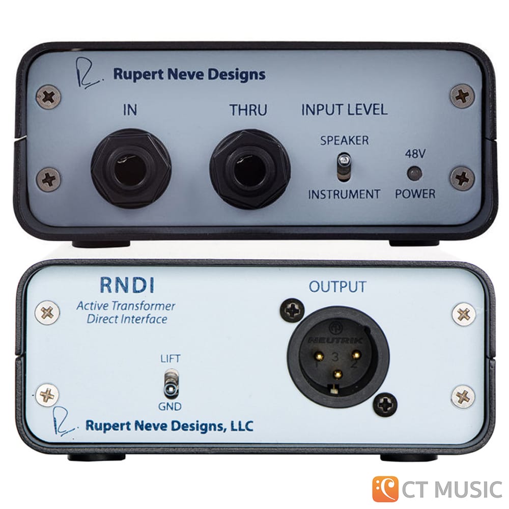 RNDI アクティブトランスフォーマーダイレクトインターフェース The RNDI-M Active Transformer Direct Interface — Rupert Neve