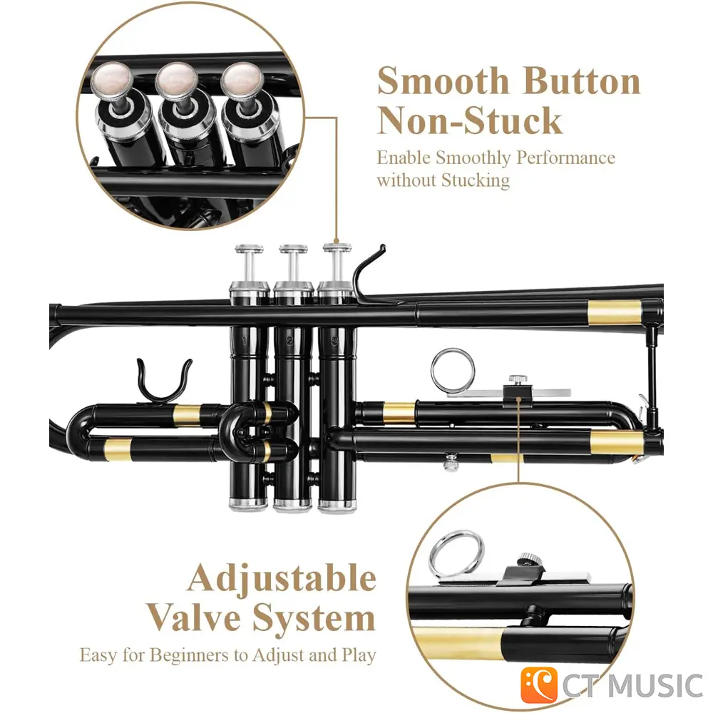 Eastar ETR-380 Standard Trumpet Bb สต็อกแน่น พร้อมส่ง - CT Music