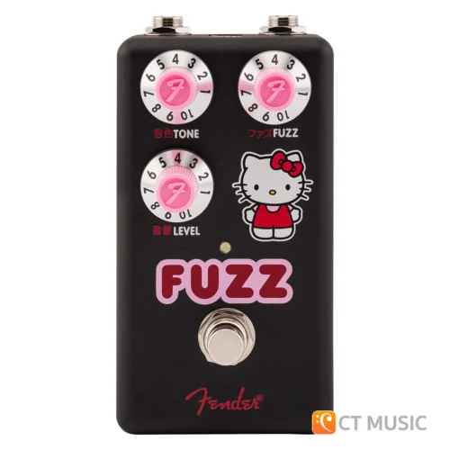 เอฟเฟคกีตาร์ Fender x Hello Kitty Black Fuzz Guitar Pedal Guitar Effect
